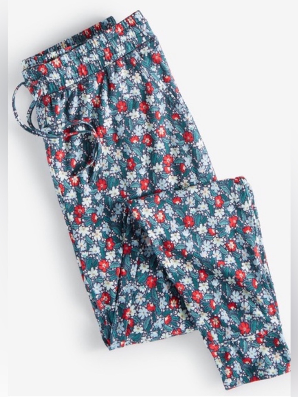 State Of Day Printed Jogger Pajama Pant Green Floral 3XL - Picture 2 of 10